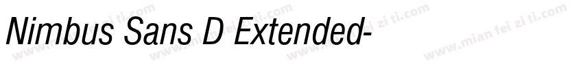 Nimbus Sans D Extended字体转换